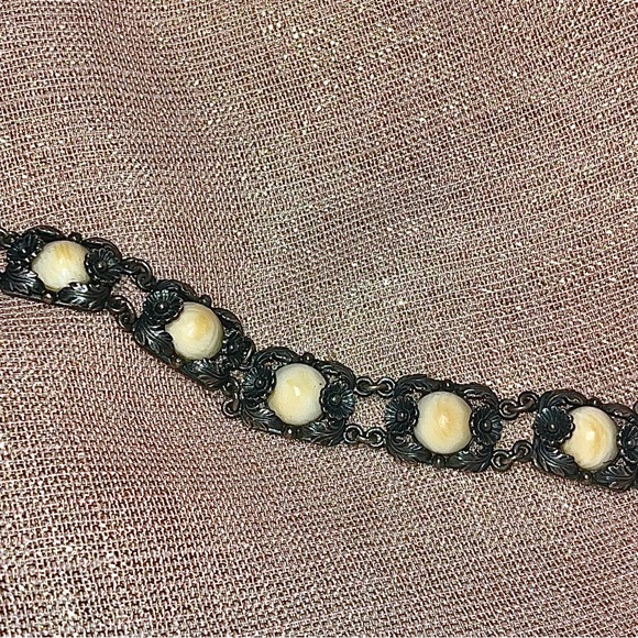 Vtg MCM Nils Erik Sterling silver link bracelet - Picture 7 of 10